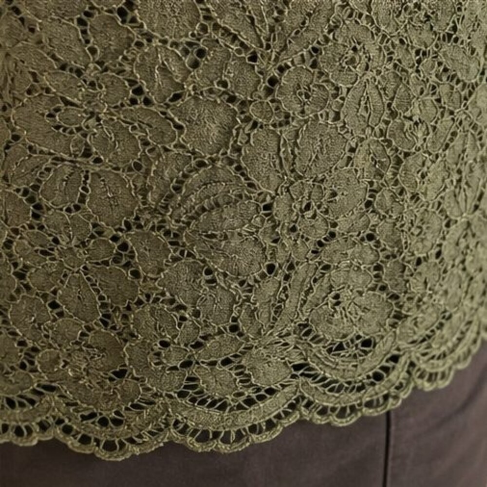 Olive Ruffle Blouse - Picture 6 of 6